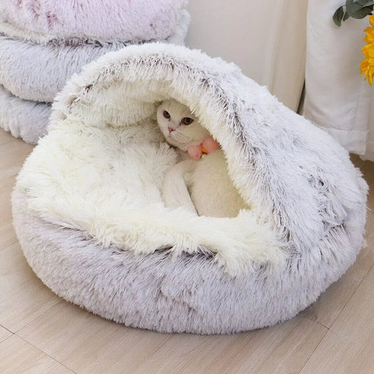 Soft Plush Pet Bed with Cover For The Nesting Pet