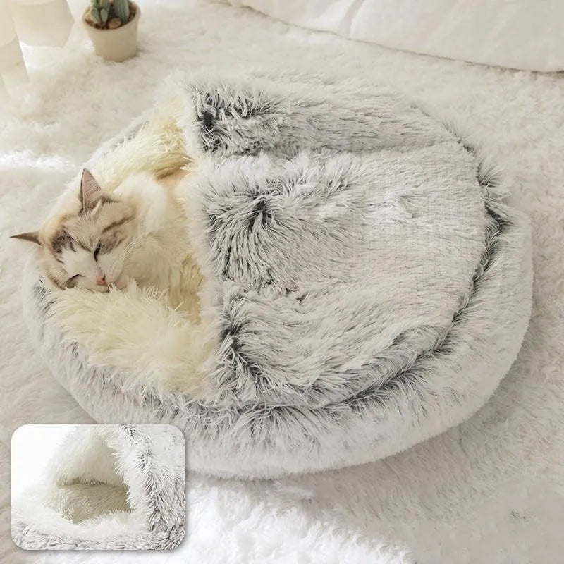 Soft Plush Pet Bed with Cover For The Nesting Pet