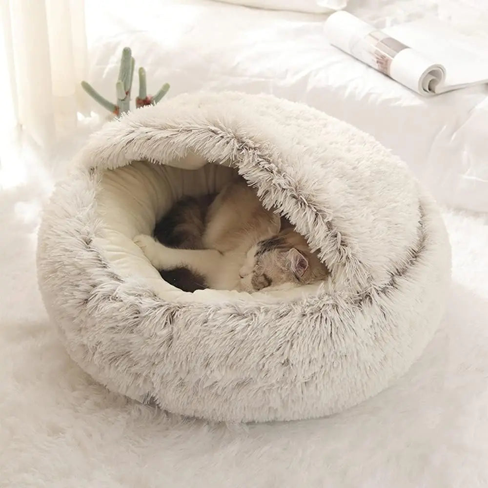 Soft Plush Pet Bed with Cover For The Nesting Pet