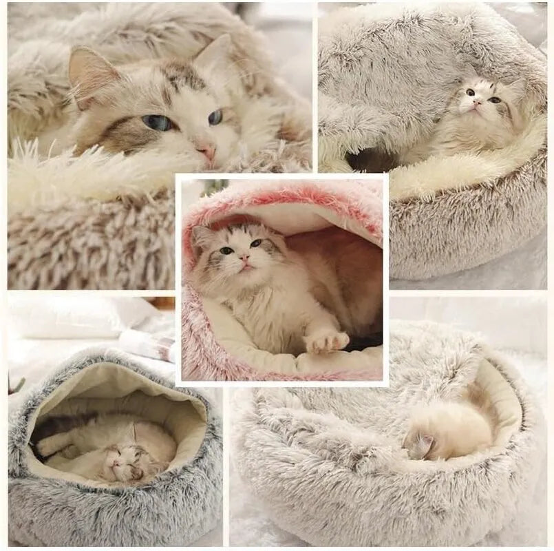 Soft Plush Pet Bed with Cover For The Nesting Pet